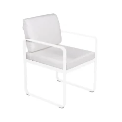 Fauteuil repas Bellevie - blanc grisé