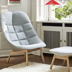 Fauteuil Uchiwa avec Ottoman