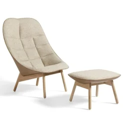 Fauteuil Uchiwa avec Ottoman