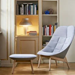 Fauteuil Uchiwa avec Ottoman