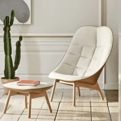 Fauteuil Uchiwa avec Ottoman