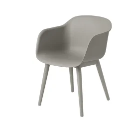 Fiber Armchair wood base