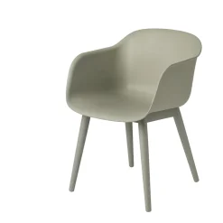 Fiber Armchair wood base