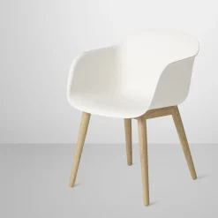 Fiber Armchair wood base