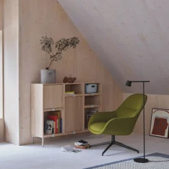 Fiber Lounge Armchair - Swivel base