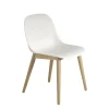 Fiber Side Chair Base en bois - Blanc / Chêne (Outlet)