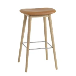 Fiber tabouret de bar - piètement bois