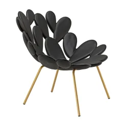 Filicudi fauteuil - noir/laiton