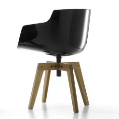 Flow Slim fauteuil chêne