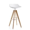 Flow Tabouret Chêne massif 65 cm - Blanc (Outlet)