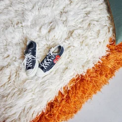 Fluffy Square Rug Retro Summers