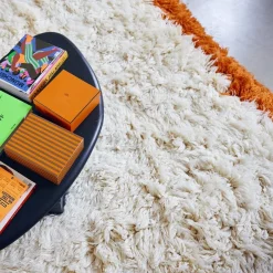 Fluffy Square Rug Retro Summers