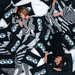 Graphic Print Pillow - Eyes