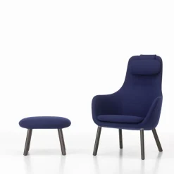 Hal Lounge chair + ottoman avec coussin amovible