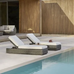 Heritage chaise longue à roulettes