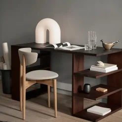 Herman Dining Chair - Bois - Rembourrée