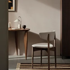 Herman Dining Chair - Bois - Rembourrée
