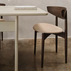 Herman Dining Chair - Bois - Assise rembourrée