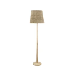 Lampadaire en rotin
