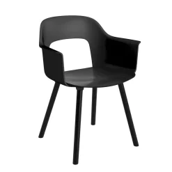 Layout 222 Fauteuil - Pieds bois - Bicolore