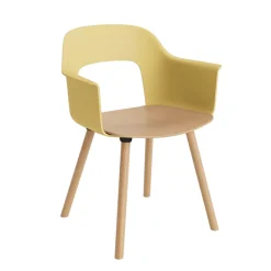 Layout 222 Fauteuil - Pieds bois - Bicolore