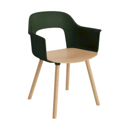 Layout 222 Fauteuil - Pieds bois - Bicolore