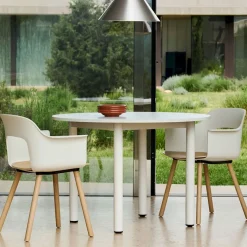 Layout 222 Fauteuil - Pieds bois - Bicolore