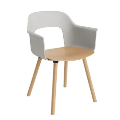 Layout 222 Fauteuil - Pieds bois - Bicolore