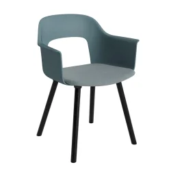 Layout 223 Fauteuil - Pieds bois - Assise rembourrée