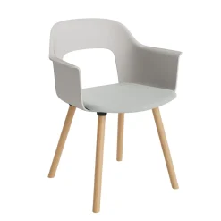 Layout 223 Fauteuil - Pieds bois - Assise rembourrée