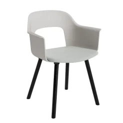 Layout 223 Fauteuil - Pieds bois - Assise rembourrée