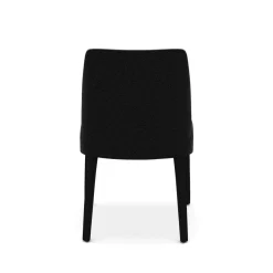 Lot de 2 chaises Febo - Sans Accoudoirs - 2804T - Tissu Ego Noir (Outlet)