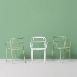 Lot de 2 Fauteuils Intrigo - Vert clair (Outlet)