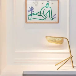 Méditerranéa lampe de table laiton