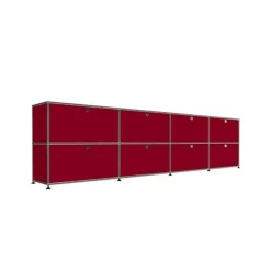 Meuble de rangement horizontal 8 modules 8 portes