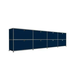 Meuble de rangement horizontal 8 modules 8 portes