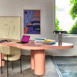 Mushroom lampe de table chrome