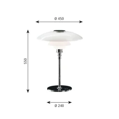 PH 4½-3½ Verre lampe de table