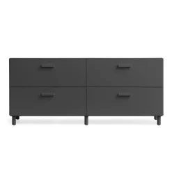 Relief Chest of drawers, low with legs