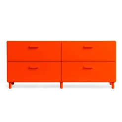 Relief Chest of drawers, low with legs