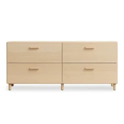 Relief Chest of drawers, low with legs