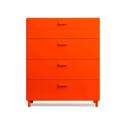 Relief Chest of drawers, wide with legs