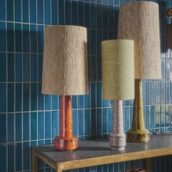 Retro Stoneware Lampe