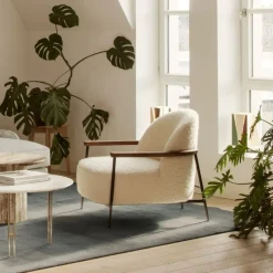 Séjour lounge chair - Avec accoudoir - Karakorum 001/ Noir (Outlet)