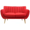 Soft canapé 2 places Dora rouge