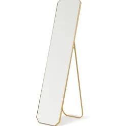 Standing Floor Mirror Brass