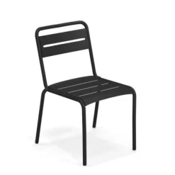 Star Chaise en aluminium - Noir (Outlet)