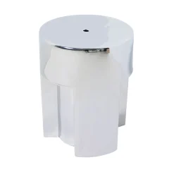 Stoneware table d'appoint chrome