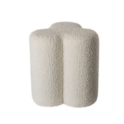 Stool clover boucle