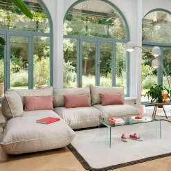 Sumo canapé d’angle - Bouclé recyclé